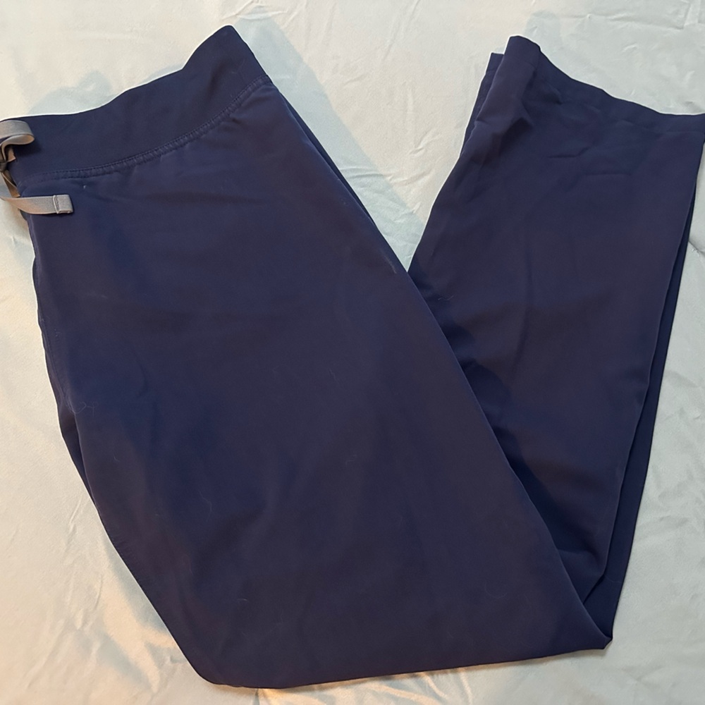 Figs High-waisted Livingston basic scrub pants, navy, medium